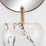 Lavoar de sine stătător REA ceramic de podea ARIS - imagine 4