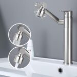 Baterie pentru baie Rea PACO Nickel Brush INOX High - imagine 8