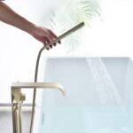 Baterie cada feestanding Rea Carat Gold Brush - imagine 2