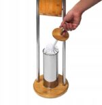 SUPORT DE TOALETE BAMBUS PENTRU HÂRTIE DE TOALETĂ ȘI PERIE 390228 BAMBOO