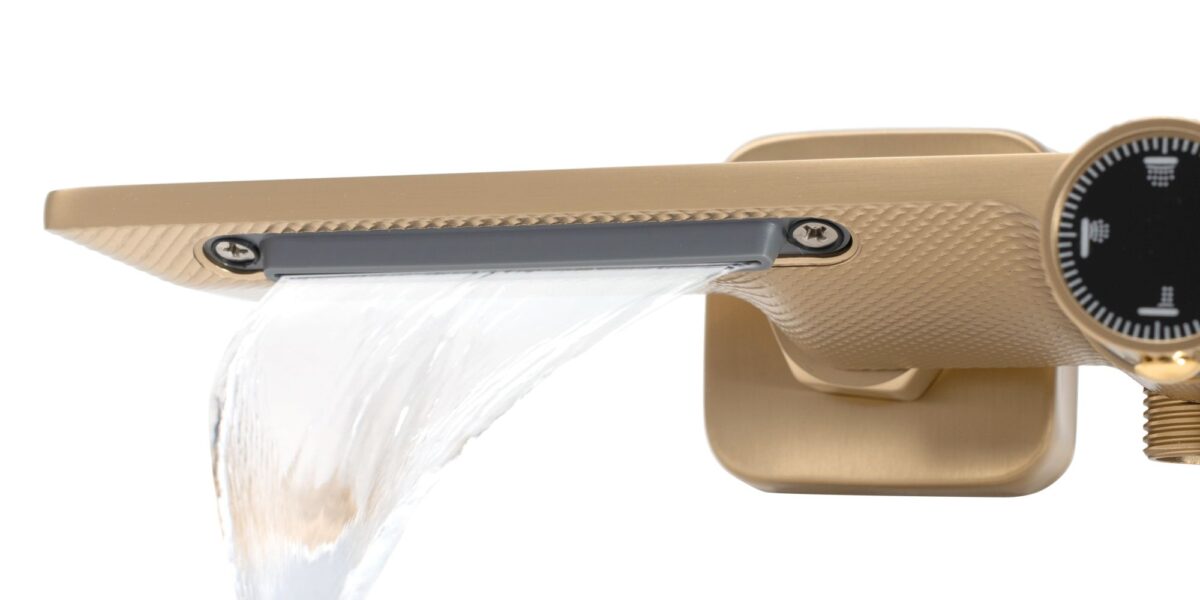 Coloana de dus REA HELIX Brush Gold - imagine 4