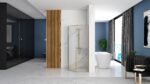 Cabina de dus DIAMOND 90x90 cm BRUSH GOLD - imagine 3