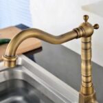 Baterie pentru lavoar Bona Old Gold inalta - imagine 3