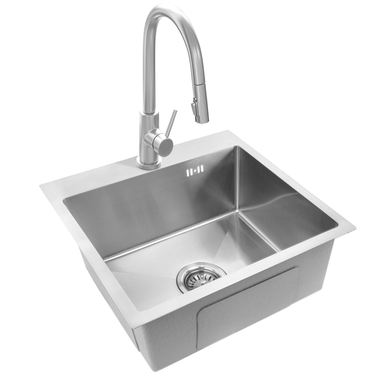 Chiuvetă inox Leo 50 BRUSH NICKEL - imagine 4