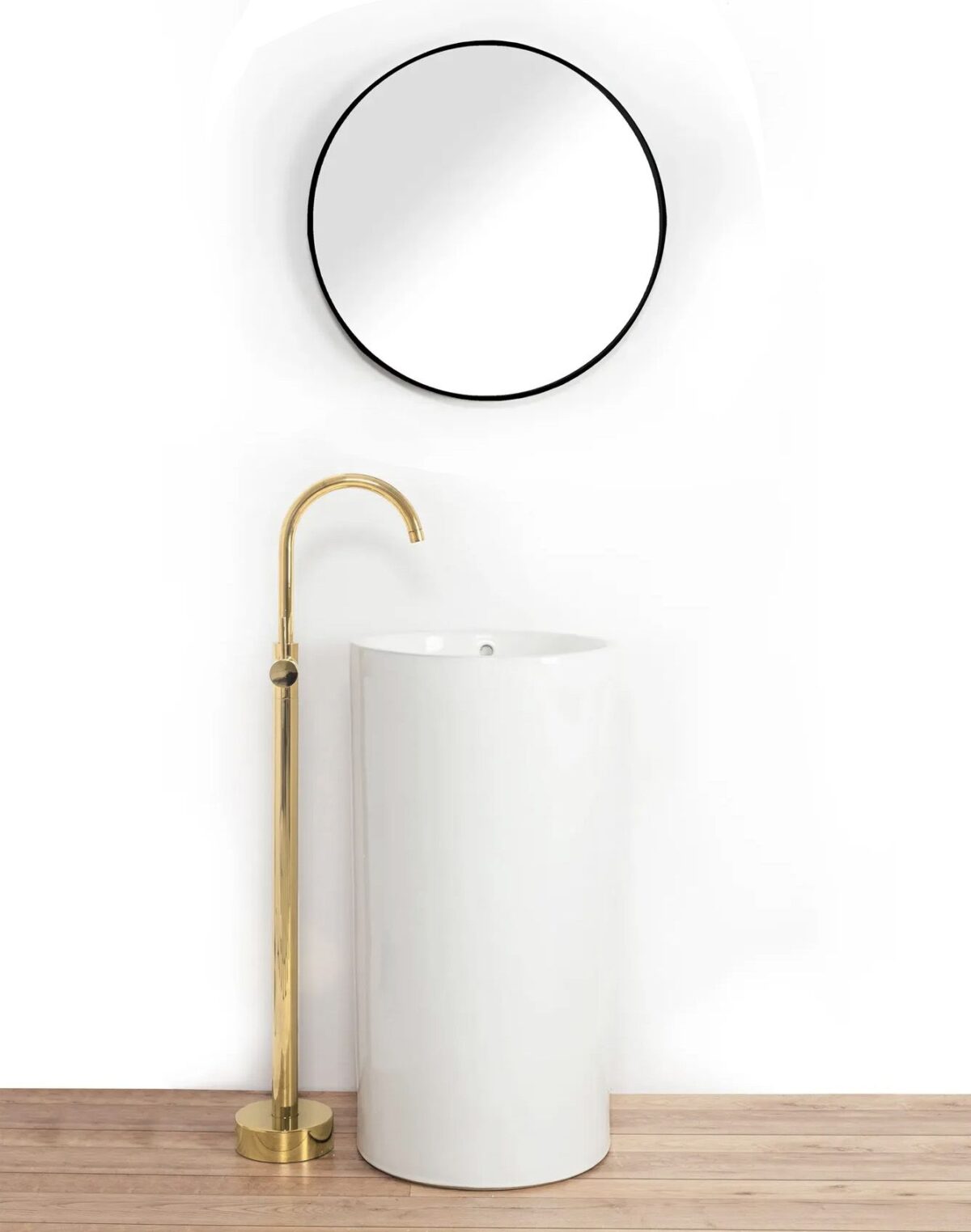 Robinet pentru lavoar Rea Lungo Ortis Gold - imagine 2