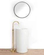 Robinet pentru lavoar Rea Lungo Ortis Gold - imagine 2
