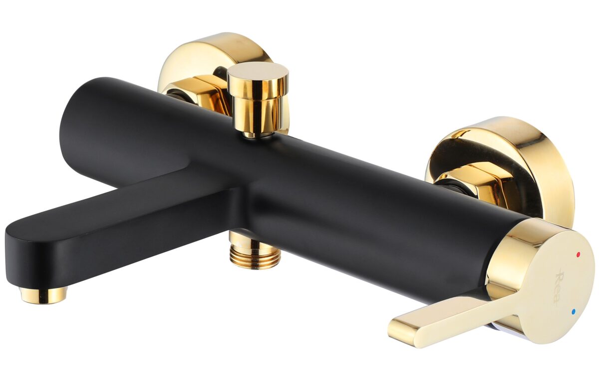 Baterie pentru cadă REA Polo Black Gold - imagine 1