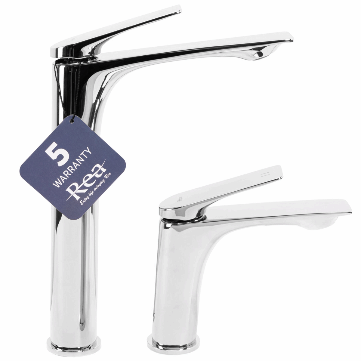 Baterie pentru baie Rea AVALON CHROME High - imagine 2