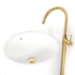 Robinet pentru lavoar Rea Lungo Ortis Gold - imagine 4