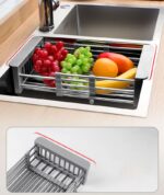 Scurgator telescopic pentru chiuveta grey  322101A - imagine 7