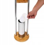 SUPORT DE TOALETE BAMBUS PENTRU HÂRTIE DE TOALETĂ ȘI PERIE 390228 BAMBOO - imagine 2