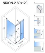 Cabina de dus Rea Nixon 120x80 - imagine 6