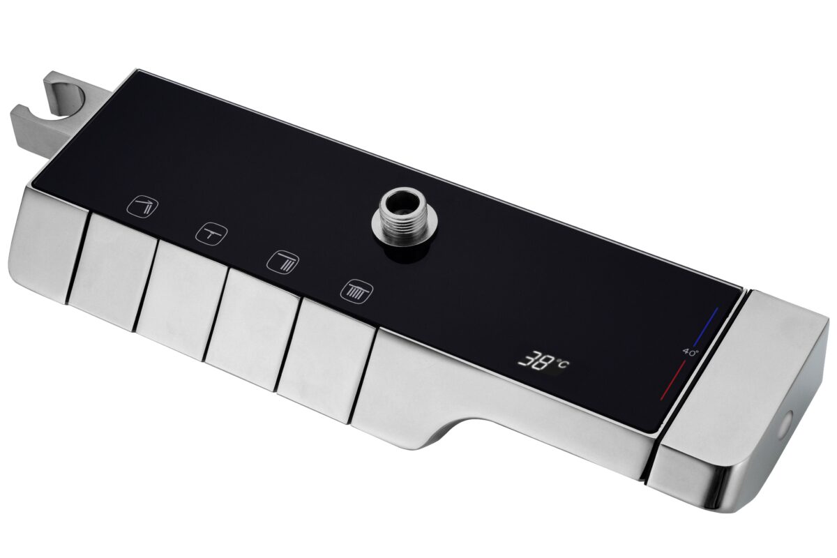 Coloana de dus cu termostat REA ROB Nichel Brush INOX - imagine 2