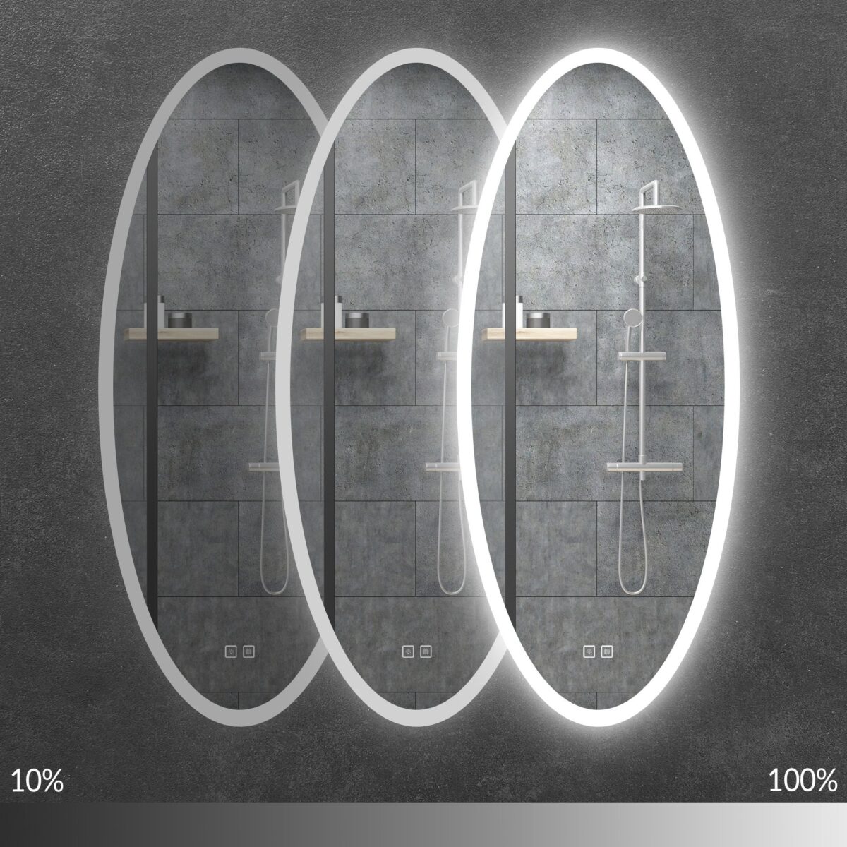 Oglindă LED 50x120cm WWA - imagine 4