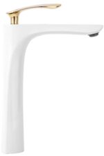 Baterie pentru baie Rea Orbit White Gold High - imagine 3
