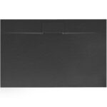 Cadita de dus Bazalt long negru 90x120