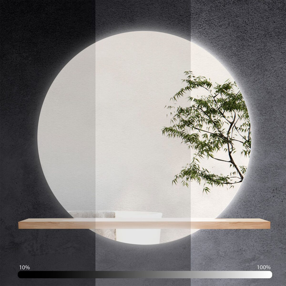 Oglindă LED 60cm 102 - imagine 3