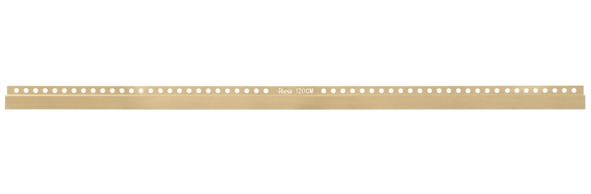 Bandă frontală pentru cădiță de duș 120cm Brush Gold - imagine 4