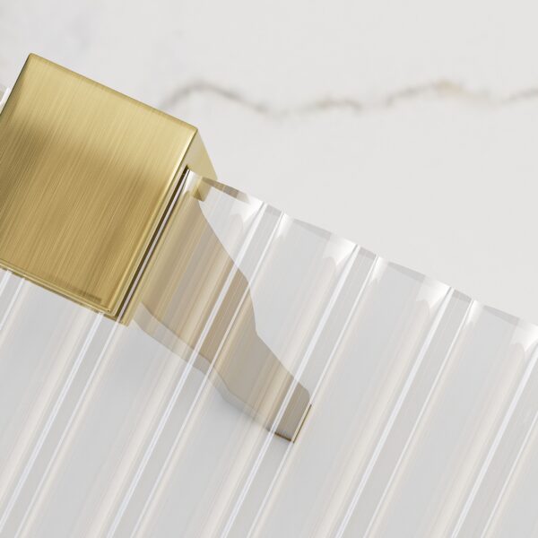 Paravan de dus Rea Aero Intimo Gold Brush 100