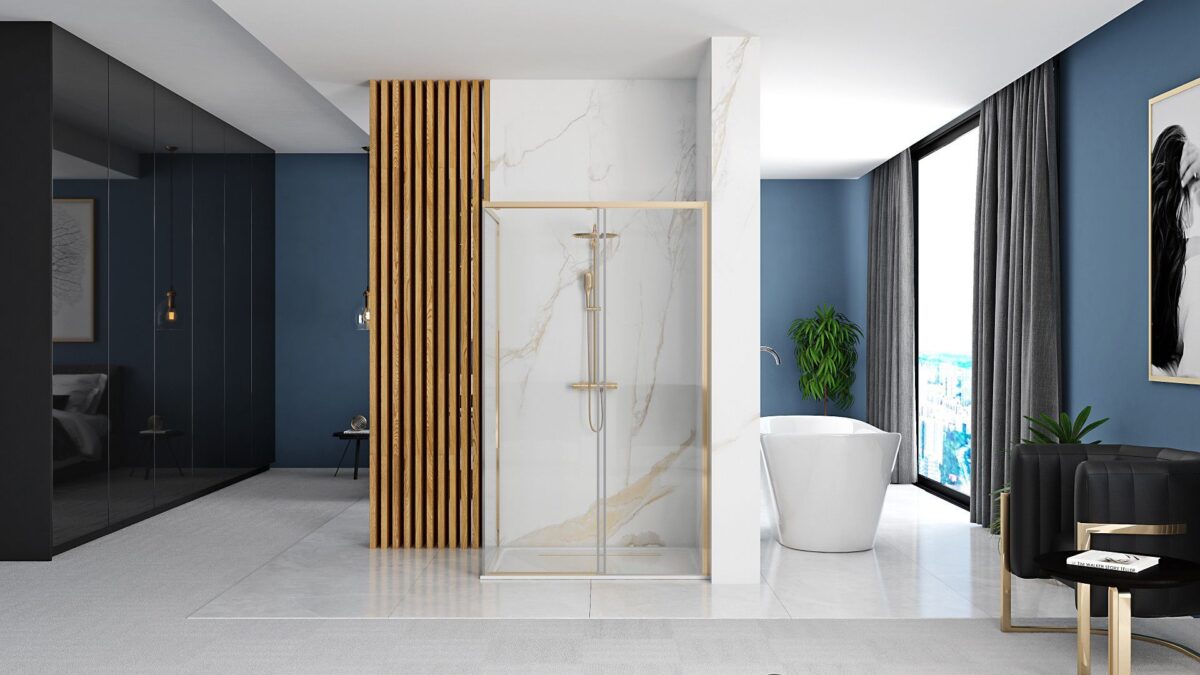 Cabina de dus SOLAR GOLD 90x90 cm - imagine 5
