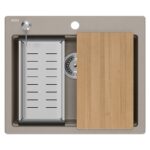 Chiuveta din granit KURT 110 WORKSTATION BEIGE - imagine 2