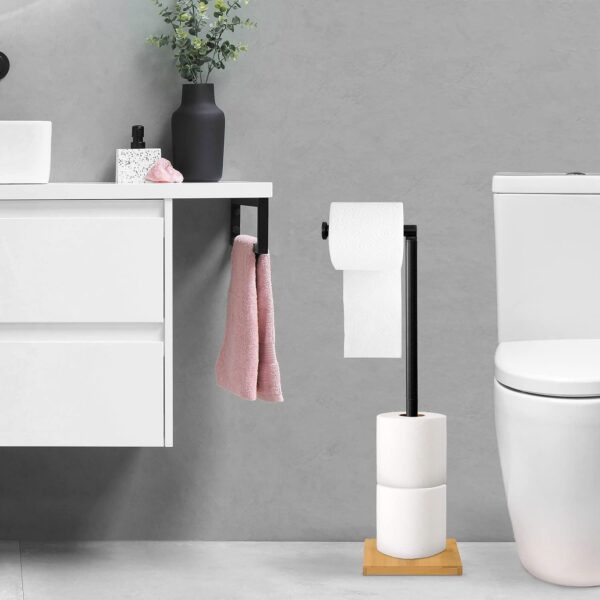 Suport hârtie igienică Black P70505