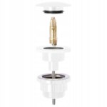 Dop pentru lavoar universal click-clack Rea Alb