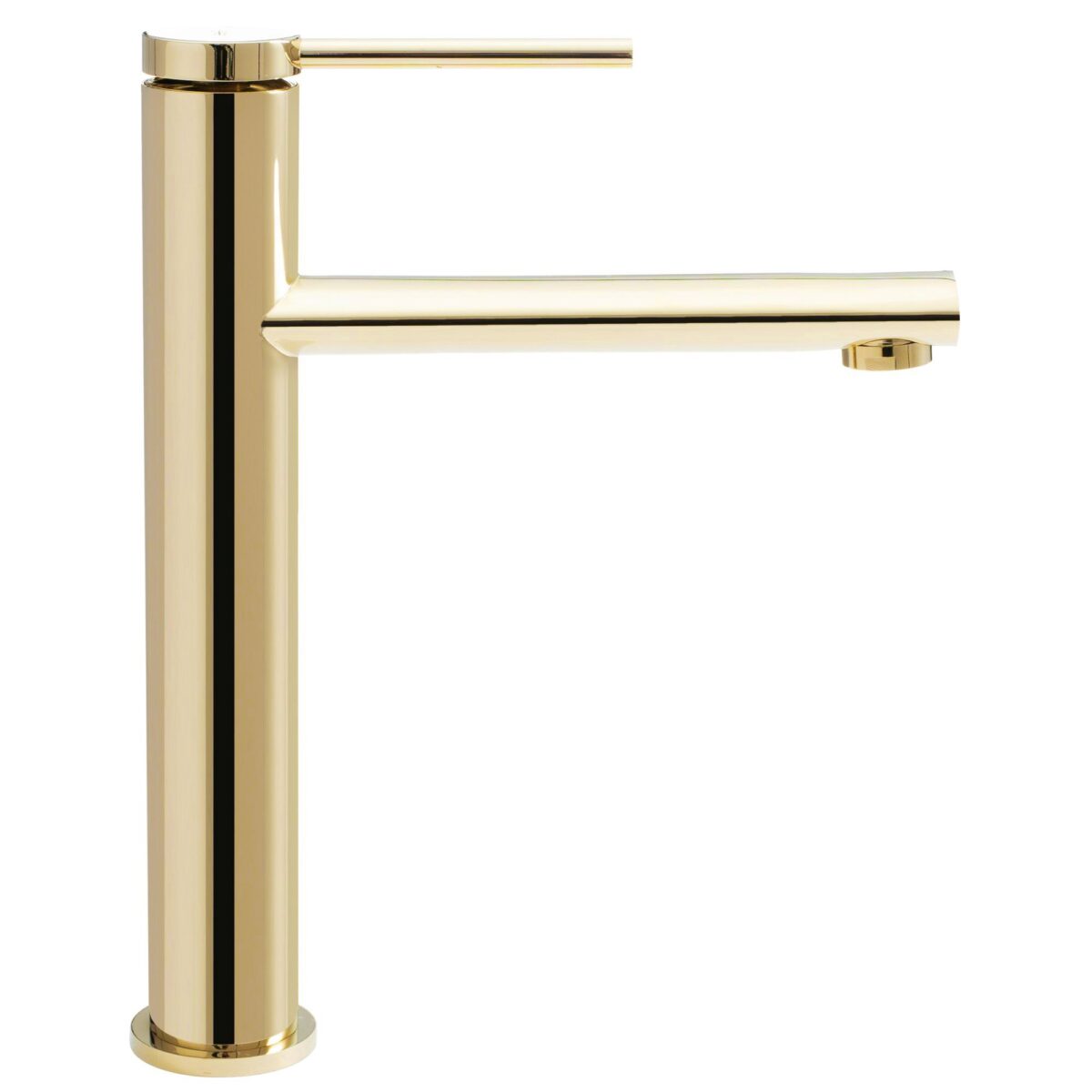 Baterie pentru lavoar REA OVAL GOLD high - imagine 2