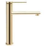 Baterie pentru lavoar REA OVAL GOLD high - imagine 2