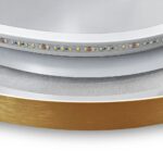 Oglindă LED OLL 60x90 cm Brush Gold - imagine 7