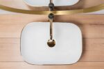 Lavoar pe blat Rea Belinda White GOLD BRUSH - imagine 2