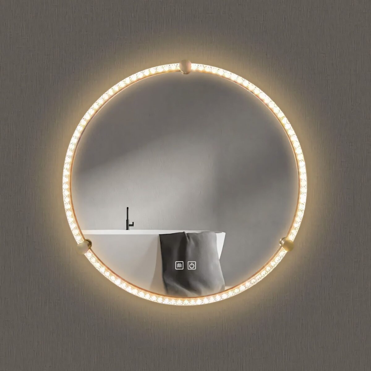 Oglindă LED 60cm 106 - imagine 8