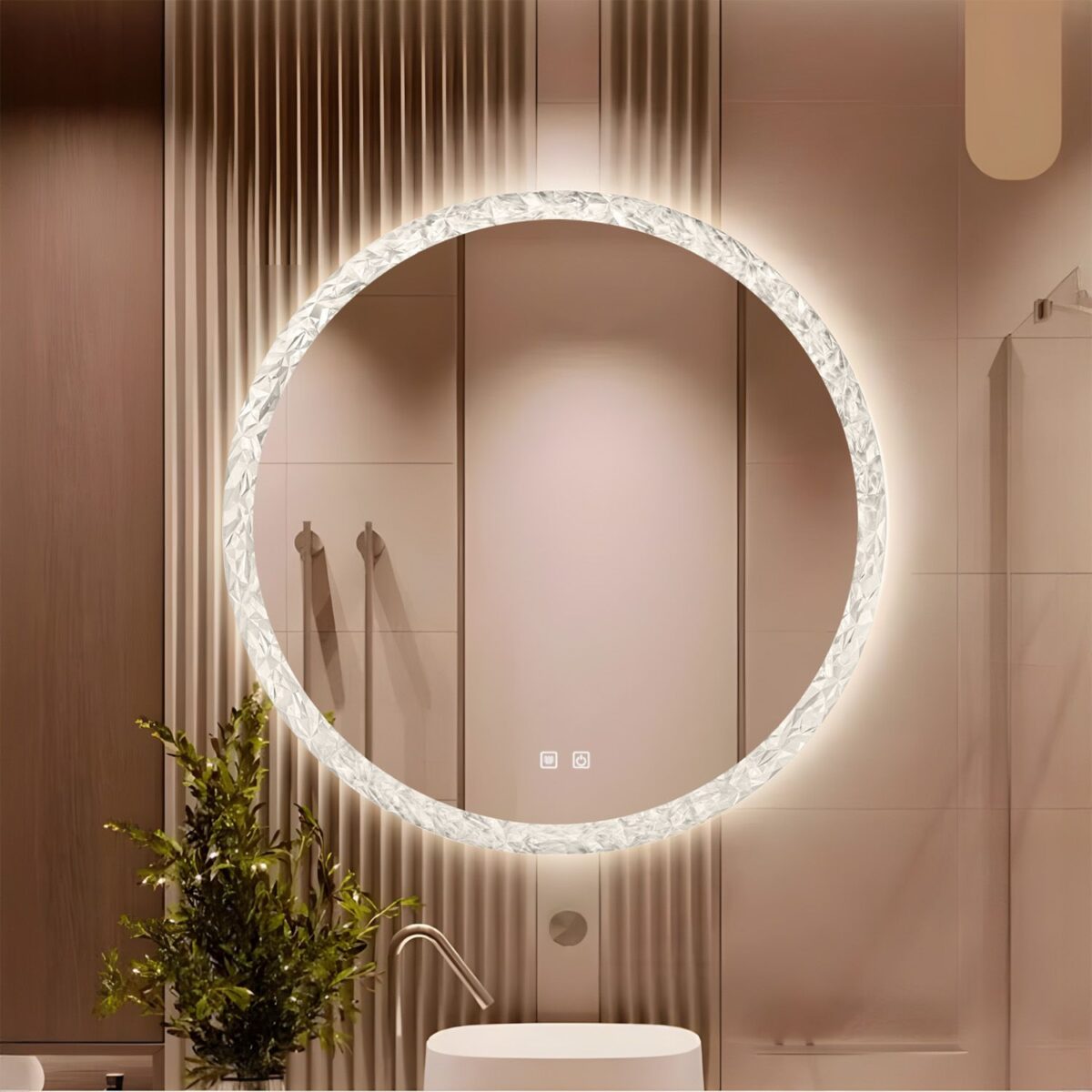 Oglindă LED 80cm 108 - imagine 1