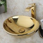 Lavoar pentru blat Rea Sofia Gold