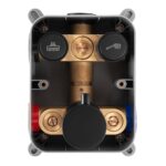 Set de duș incastrat Rea LUNGO Black Matt BOX - imagine 4