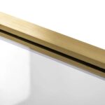 Paravan de dus REA Rapid Slide 100 Gold Brush - imagine 5