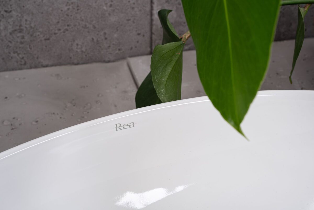 Lavoar ceramic pentru blat REA Maya - imagine 4