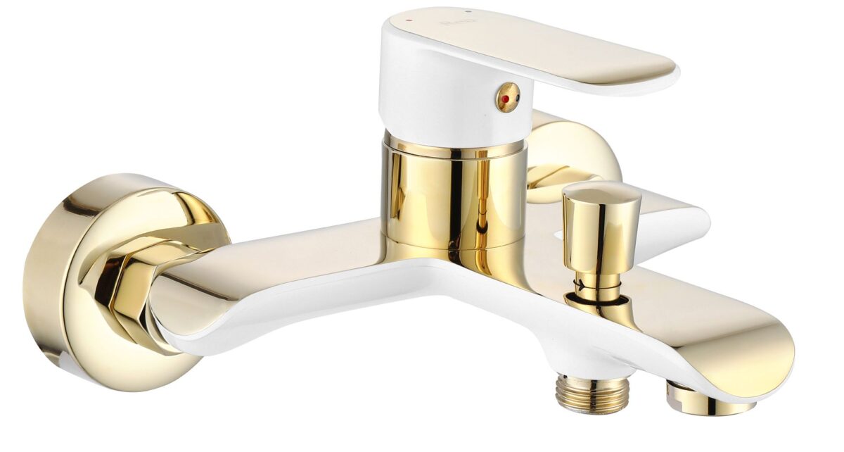 Baterie pentru cadă REA Bloom White gold - imagine 1