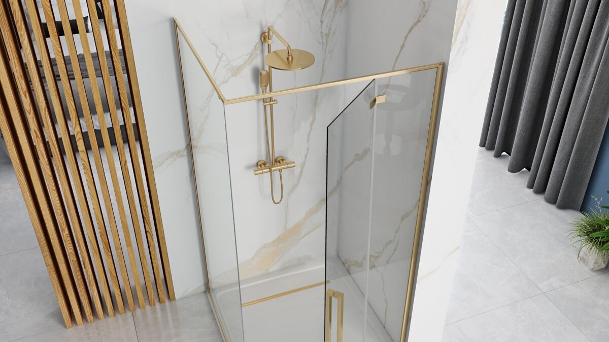 Cabina de dus Fargo 100x80 Gold - imagine 2