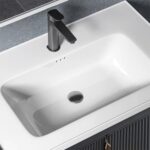 Set mobilier de baie cu lavoar Astor 60cm Grey - imagine 2