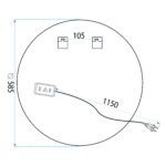 Oglindă LED 60cm BAS - imagine 9