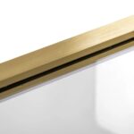 Paravan de baie Rea Elegant Gold Brush 80 - imagine 4