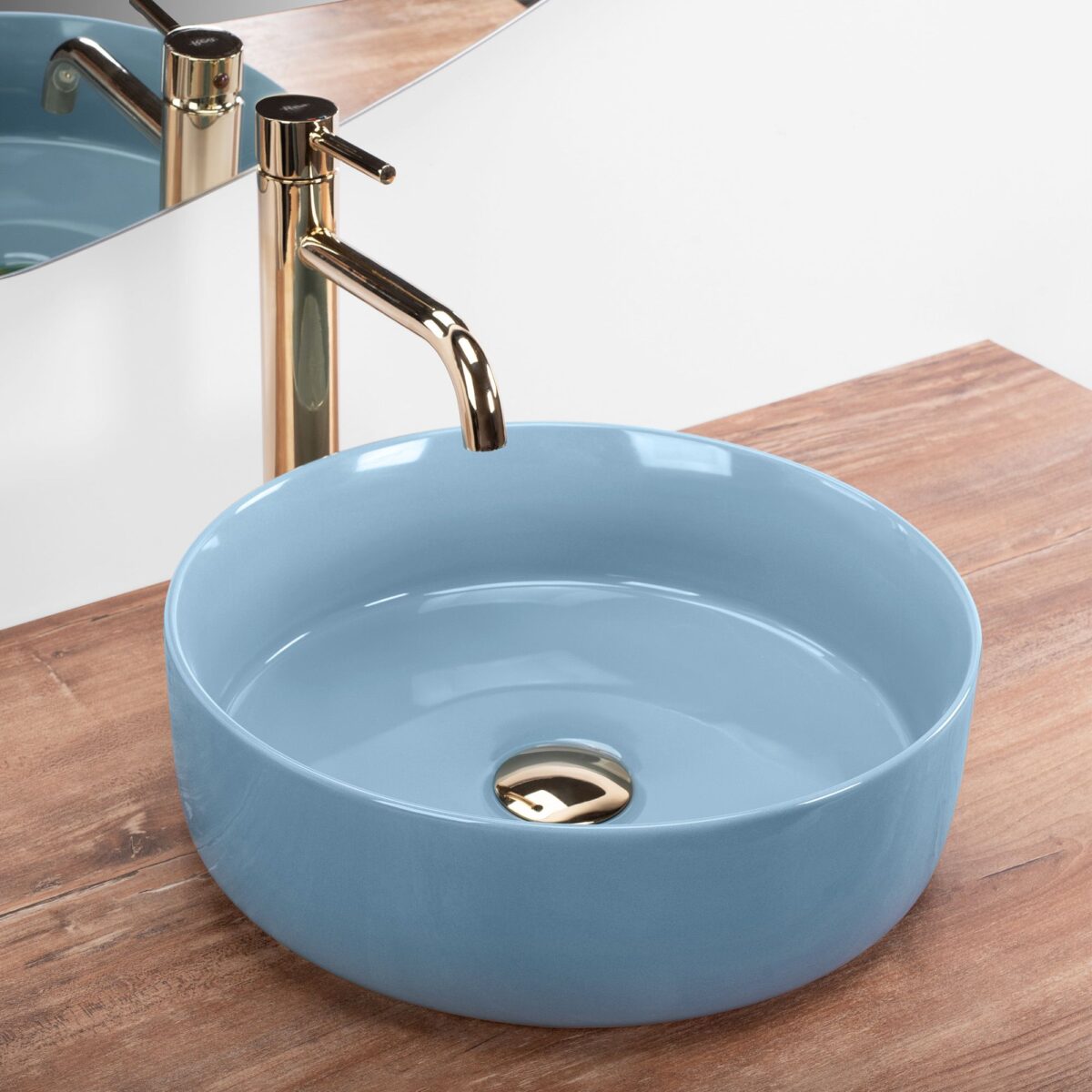 Lavoar pe blat Rea SAMI L.BLUE SHINY - imagine 2
