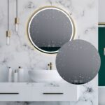 Oglindă LED 60cm MMJ BRUSH GOLD - imagine 4