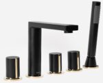Baterie pentru cada Rea ICON Negru Mat - imagine 4