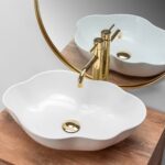 Lavoar pentru blat Rea Pearl White