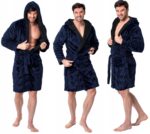 Halat de baie maro-gri Jordan Navy Black men L