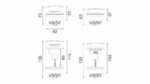 Dop universal pentru lavoar click-clack Rea Nichel INOX - imagine 2