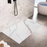 Cada de duș Bazalt CARRARA WHITE 80x100 - imagine 6