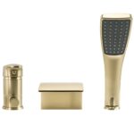Baterie pentru cadă Rea Riven Brush Gold - imagine 2